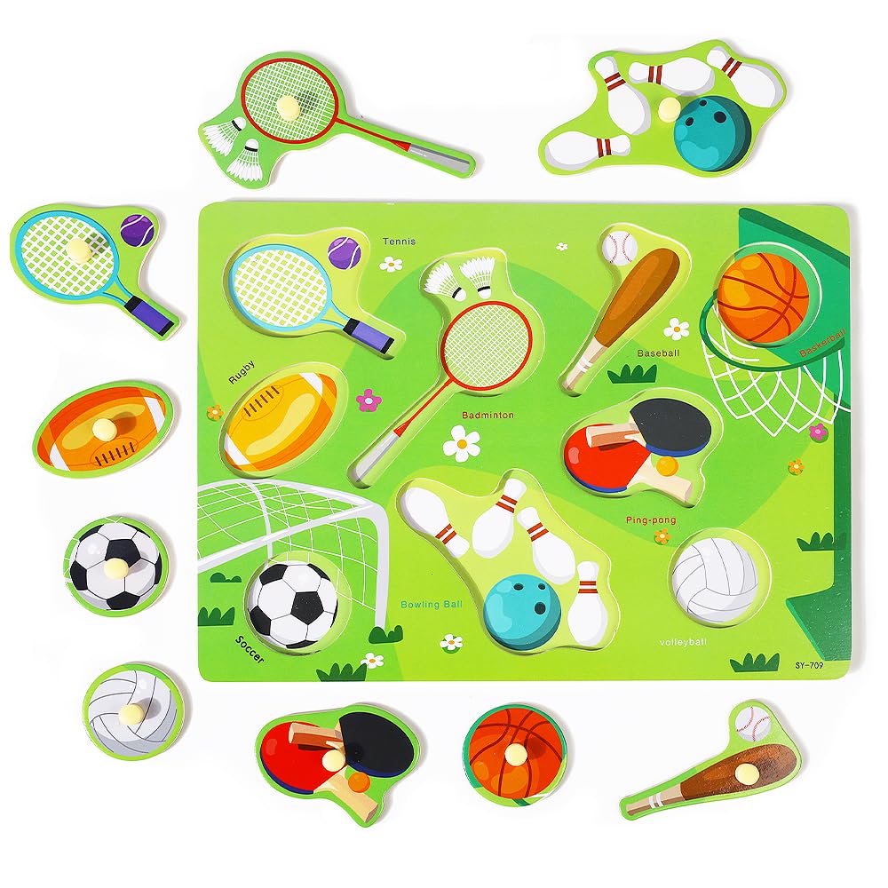 GRINNNIE 9-Pack Vegetable puzzle introduces healthy foods through interactive play.