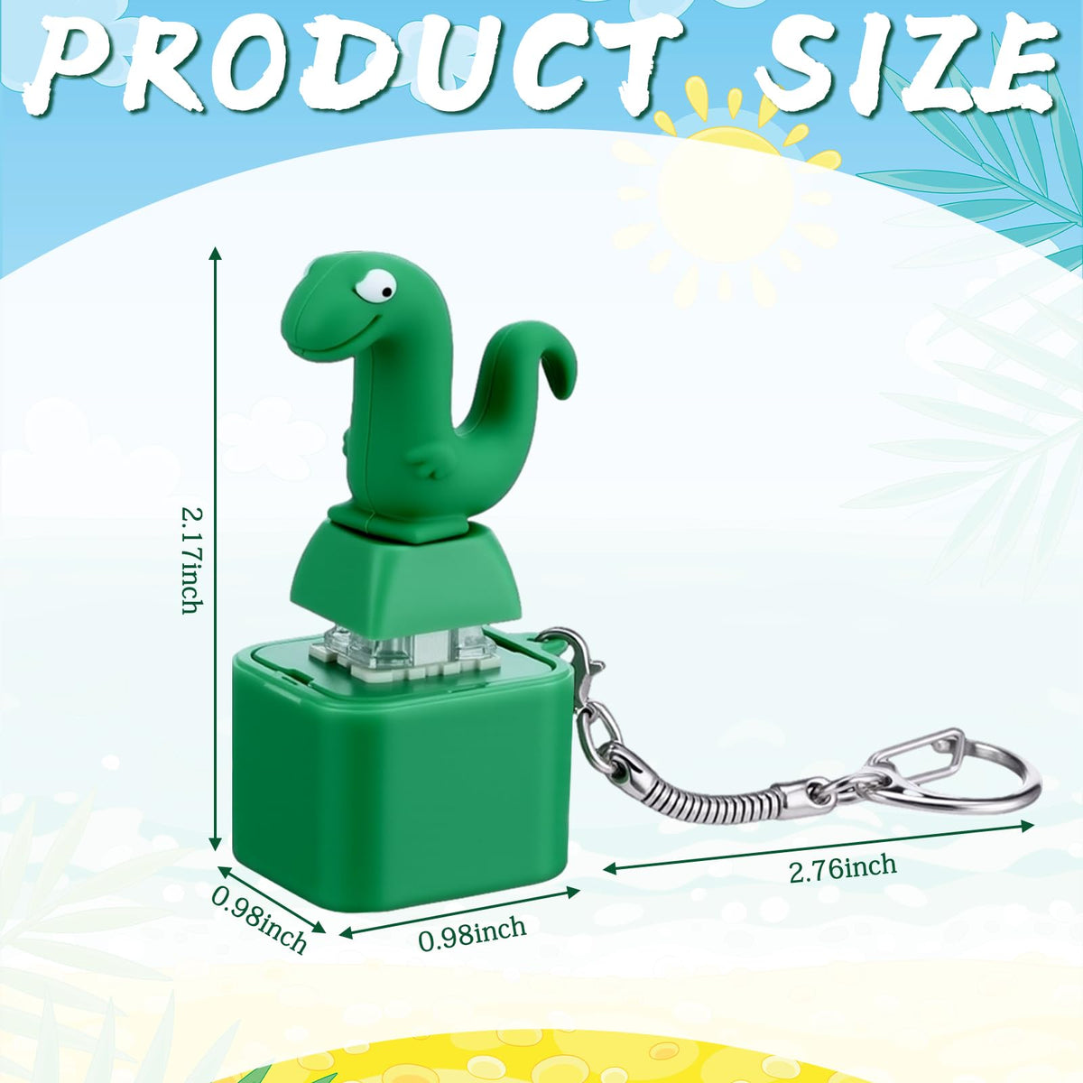 Grinsvalley lizard keychain rechargeable battery supports long use