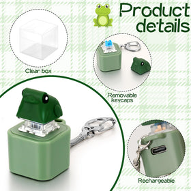 Grinsvalley rechargeable fidget keychain provides reusable sound and tactile feedback
