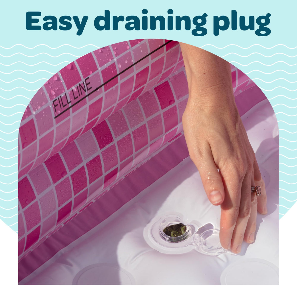 GRIP A POOL 3-in-1 soft padded floor close-up for comfort
