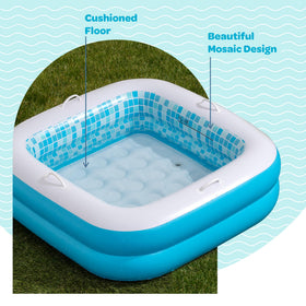 GRIP A POOL ball pit mode creates a contained indoor play space.