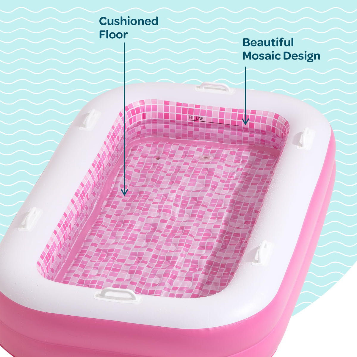 GRIP A POOL ball pit use creates a soft play zone indoors or out