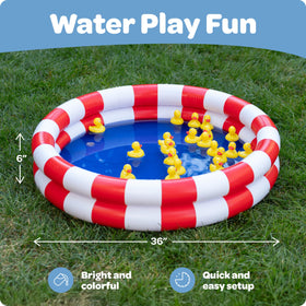 GRIP A POOL compact water game ideal for summer yard and beach fun.