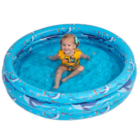 GRIP A POOL family-friendly pool enables supervised backyard fun.