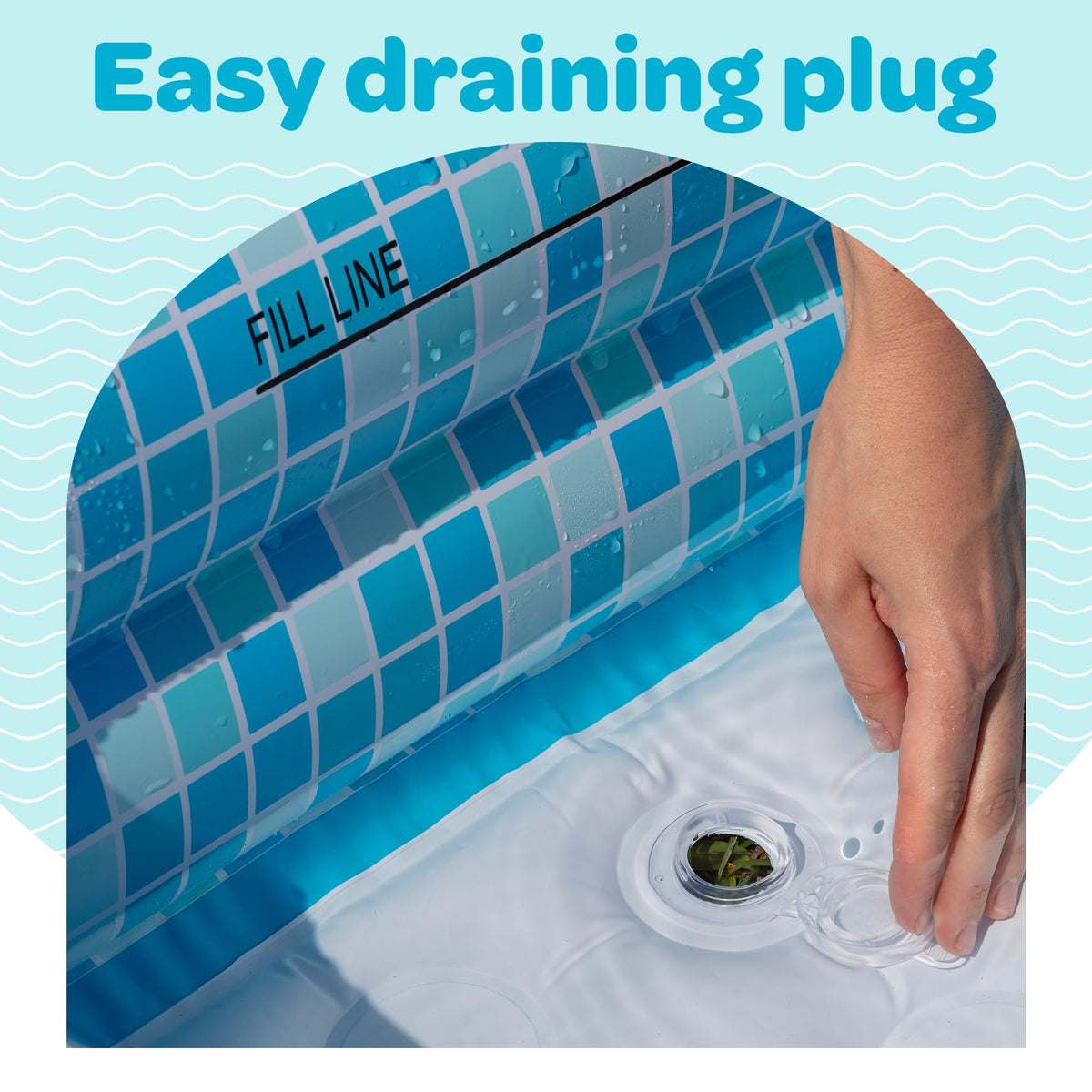 GRIP A POOL fits into compact spaces, ideal for small bathrooms and apartments.