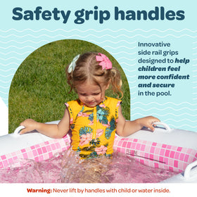 GRIP A POOL inflation valve enables quick setup for busy afternoons