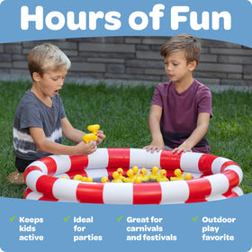 GRIP A POOL kids playing the outdoor memory game sparks teamwork and focus.