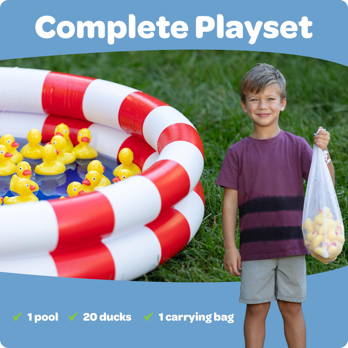 GRIP A POOL numbered ducks for engaging memory matching games and number recognition.