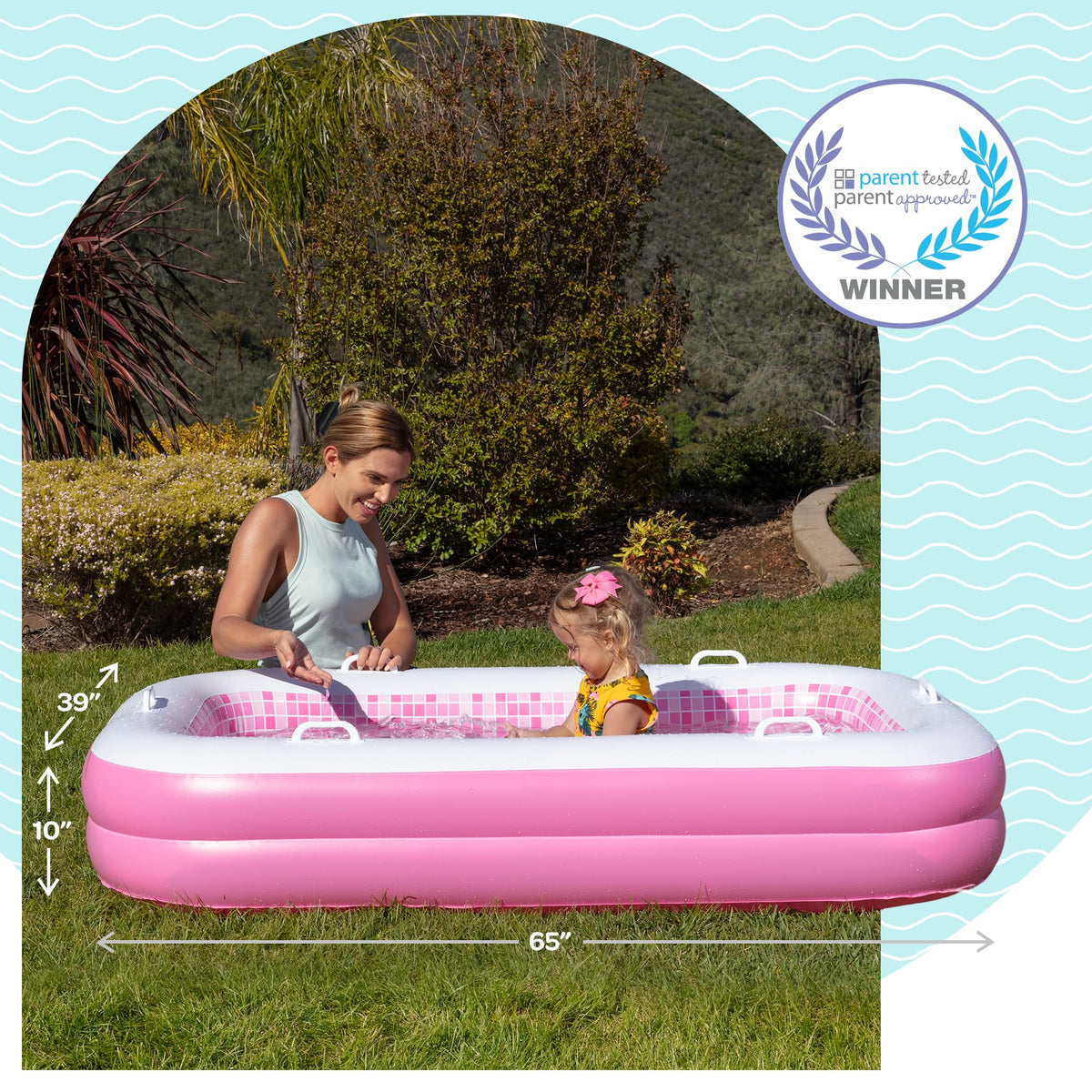 GRIP A POOL side rail handles add balance for easy entry and swimming practice