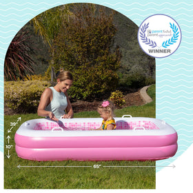 GRIP A POOL side rail handles add balance for easy entry and swimming practice