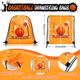 Grneric basketball party favors keychains display, keepsakes guests can attach