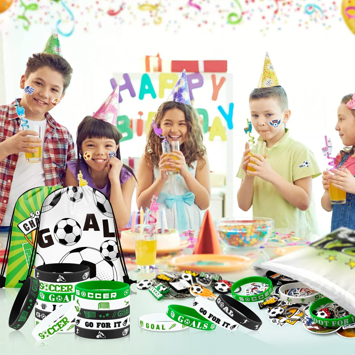 Grneric soccer party decor ideas for birthdays and events