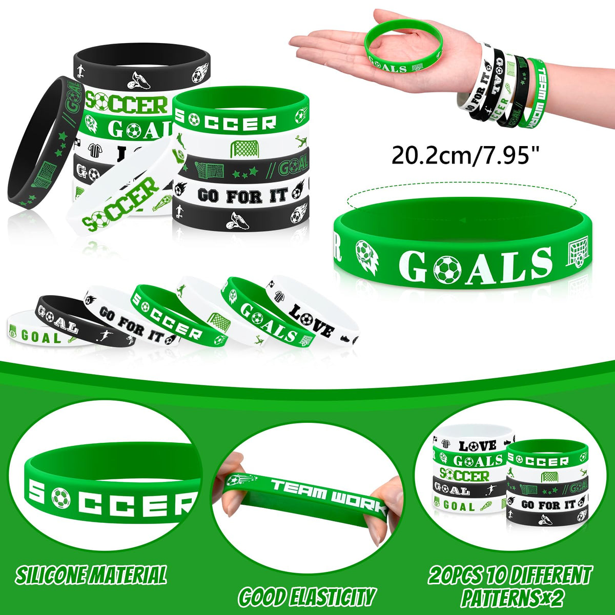 Grneric silicone bracelets offer soft, safe wearables for kids
