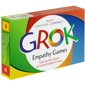 GROK Conversation Cards deck in hand supports meaningful dialogue and connection.