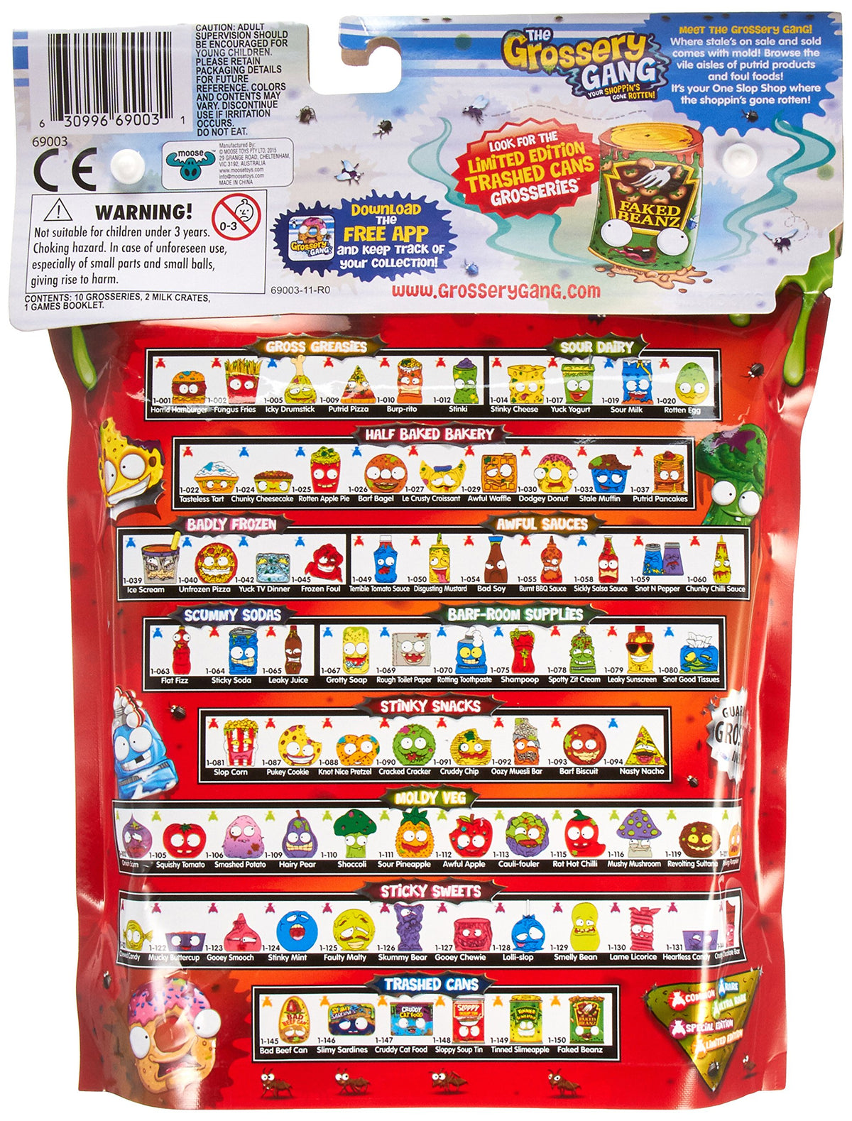 Grossery Gang Milk Crates included in the large pack for organized display.