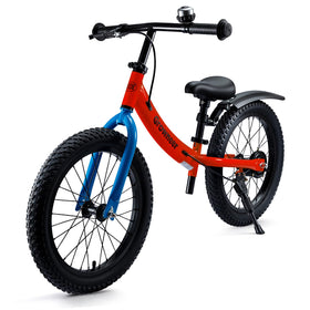 Growneer balance bike in packaging, ready for a quick unbox and setup