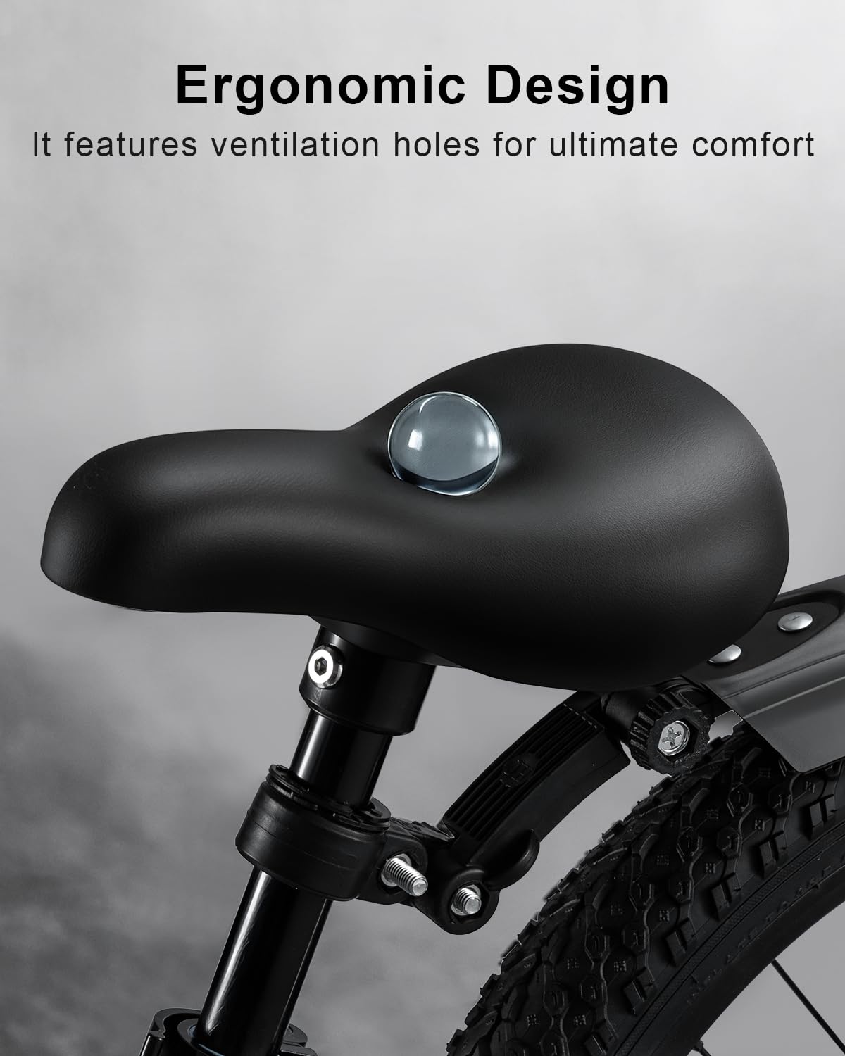GROWNEER bike pump included ensures quick tire maintenance.