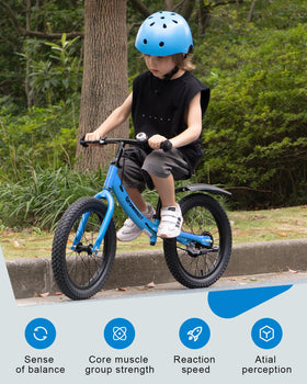 GROWNEER 16-Inch rear brake provides controlled stops for safer learning.