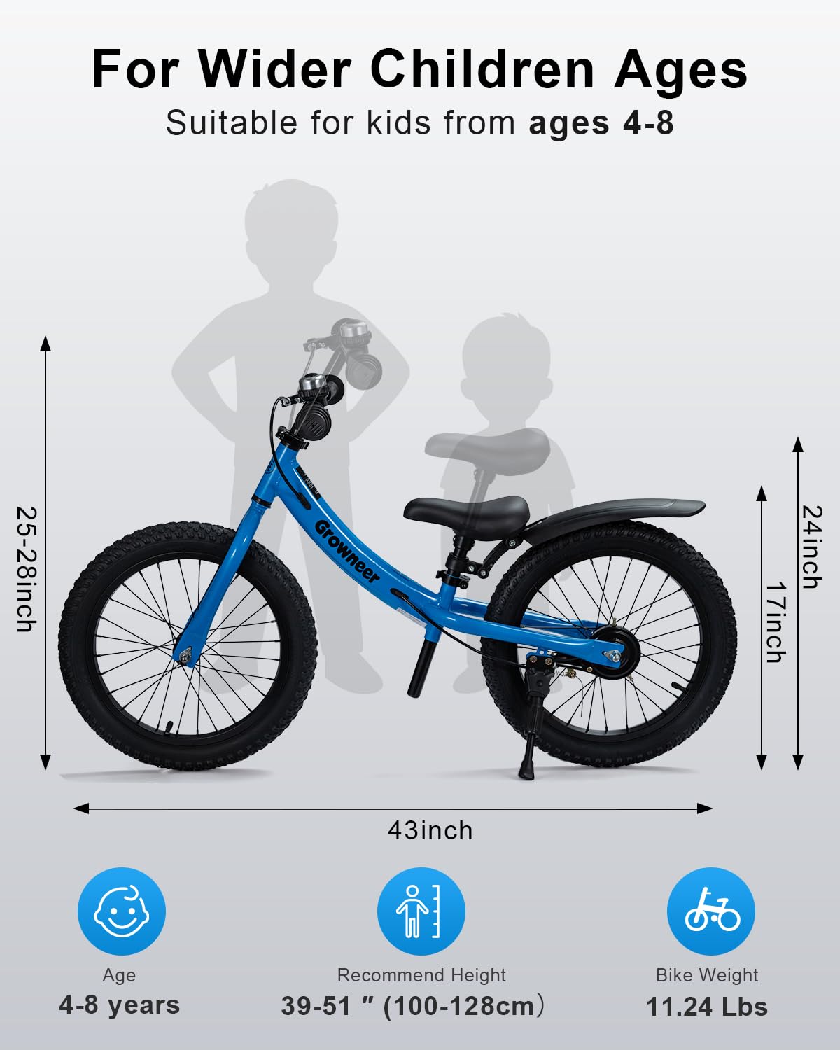 GROWNEER balance bike seat adjustment demonstrates quick height fit for growing riders.