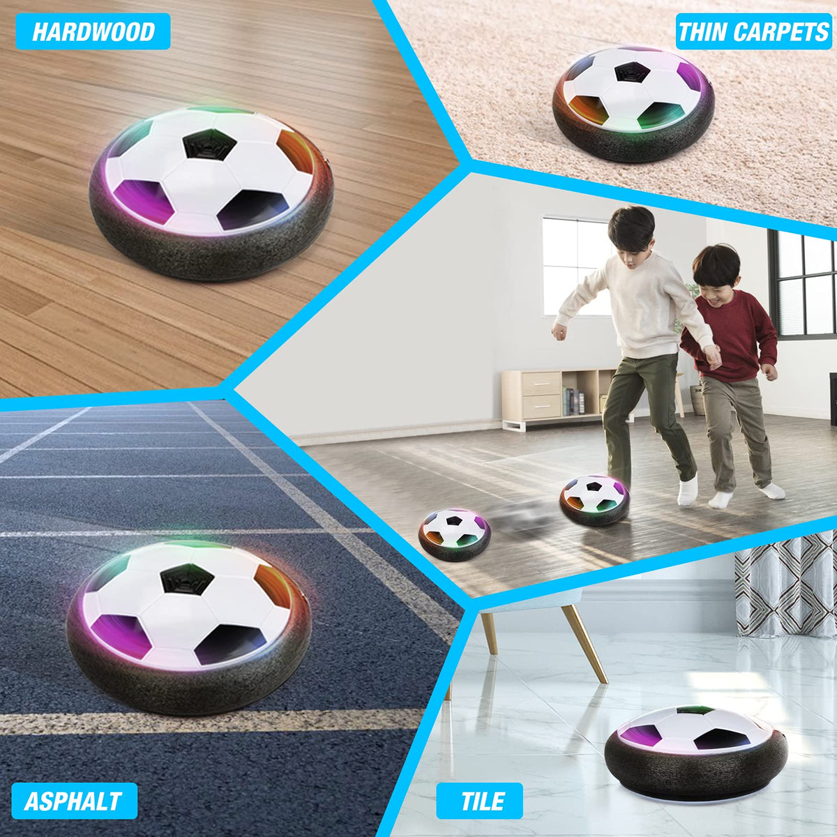 Growsland LED lighting effects enhance evening play