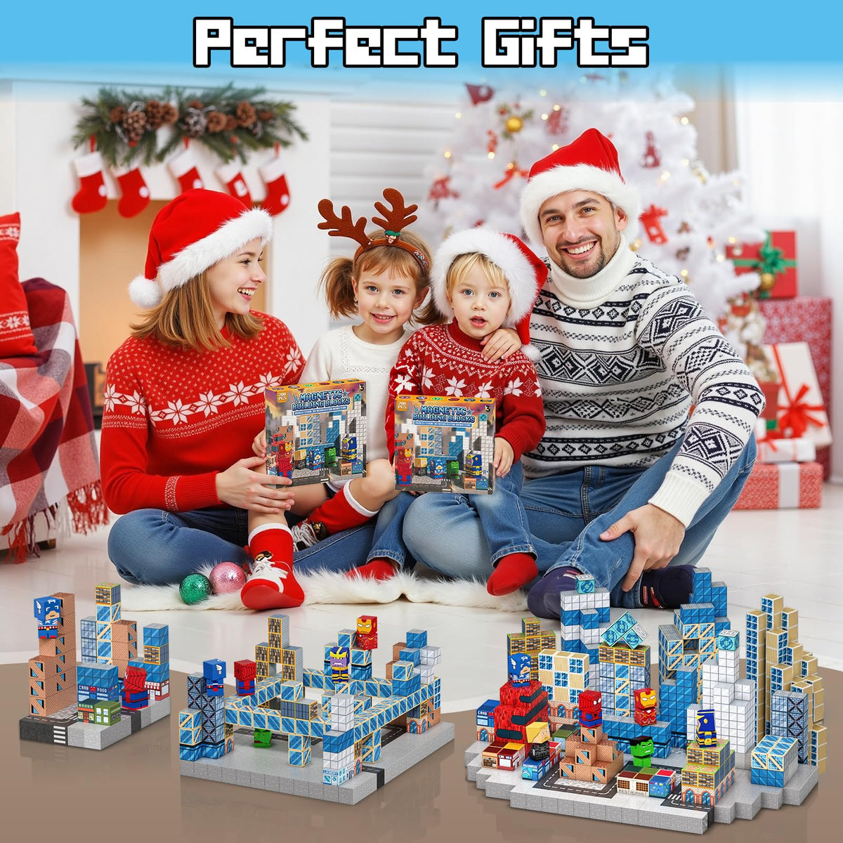 Growsland magnetic blocks gift-ready set ideal for birthdays and classrooms