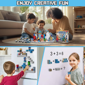 Growsland magnetic blocks safety-first ABS plastic for safe play