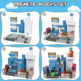 Growsland magnetic blocks STEM learning boosts hands-on problem solving