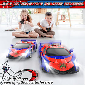 Growsland RC car controller with ergonomic grip and AA batteries required.