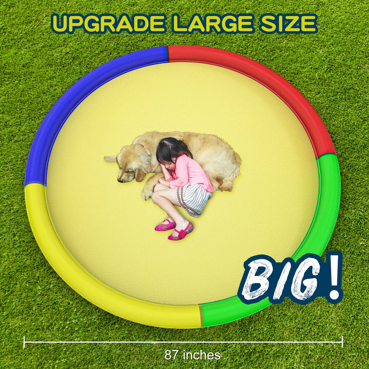 Growsland splash pad non-slip surface ensures stable footing during water play.