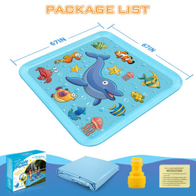 Growsland Splash Pad water spray height is adjustable