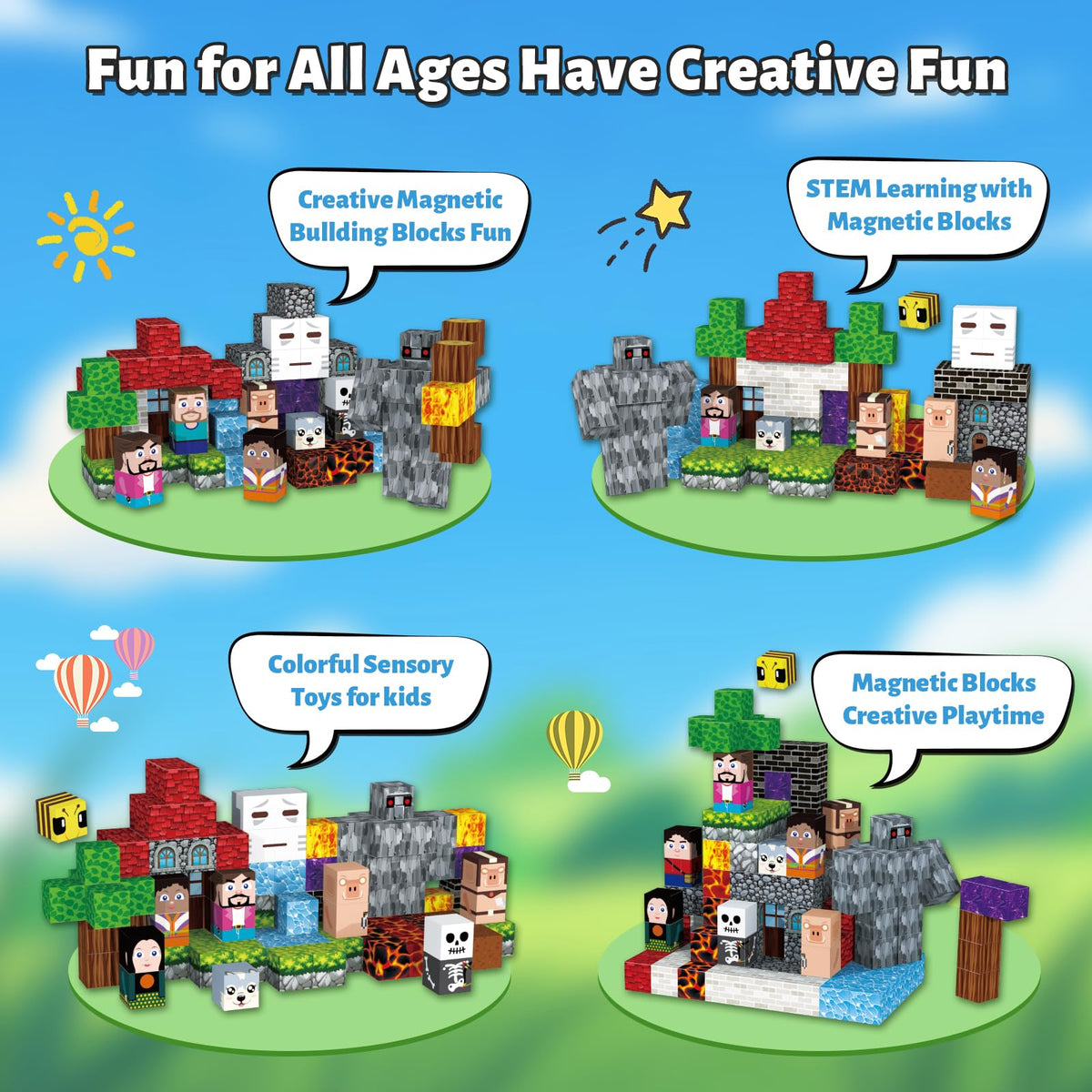 Gryxpox adventure world blocks unlock endless imaginative scenarios.