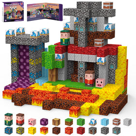 Gryxpox magnetic blocks 100pcs create a dream world for imaginative play.