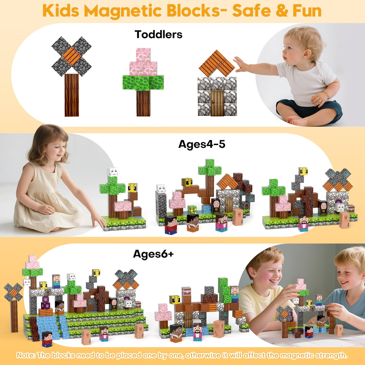 Gryxpox blocks with eight magnets per block: stronger holds for bigger builds