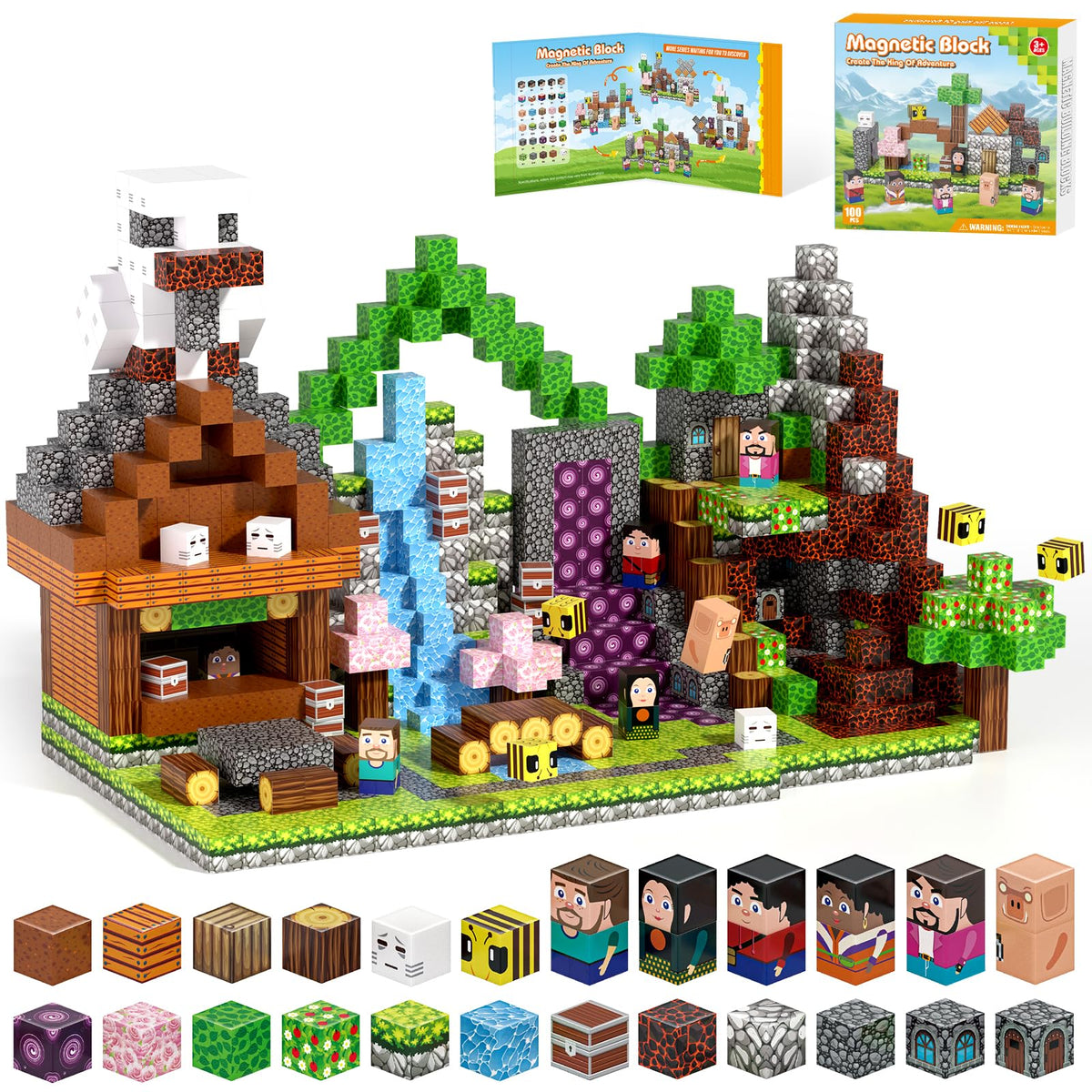 Gryxpox magnetic blocks hero set: spark imaginative play and storytelling