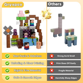 Gryxpox safe ABS blocks: non-toxic and durable for kids