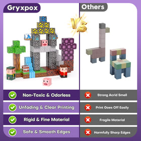 Gryxpox magnetic blocks support STEM learning and problem-solving.