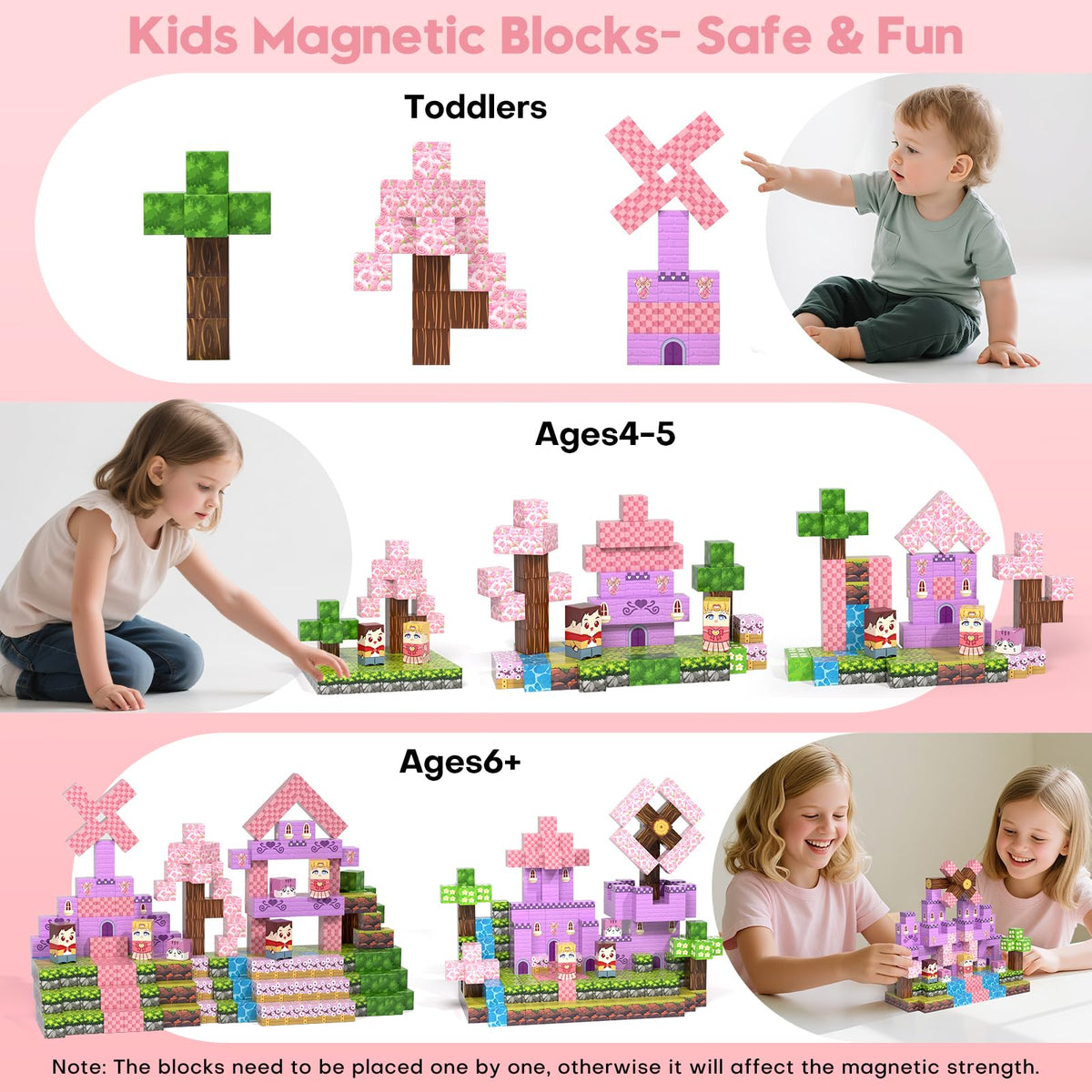 Gryxpox ultra-safe magnets keep complex builds stable and safe for toddlers.