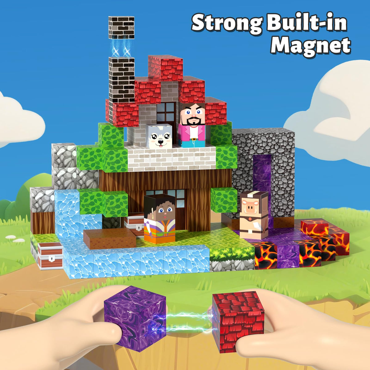 Gryxpox magnetic building sets support focus and fine motor skills.