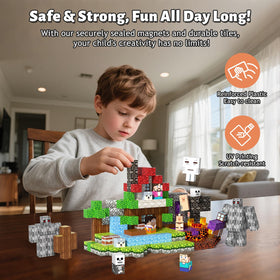 Gryxpox safety magnets using eight magnets for stronger, stable constructions.