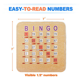 GSE Games & Sports Expert bingo cards center-free reset for easy play