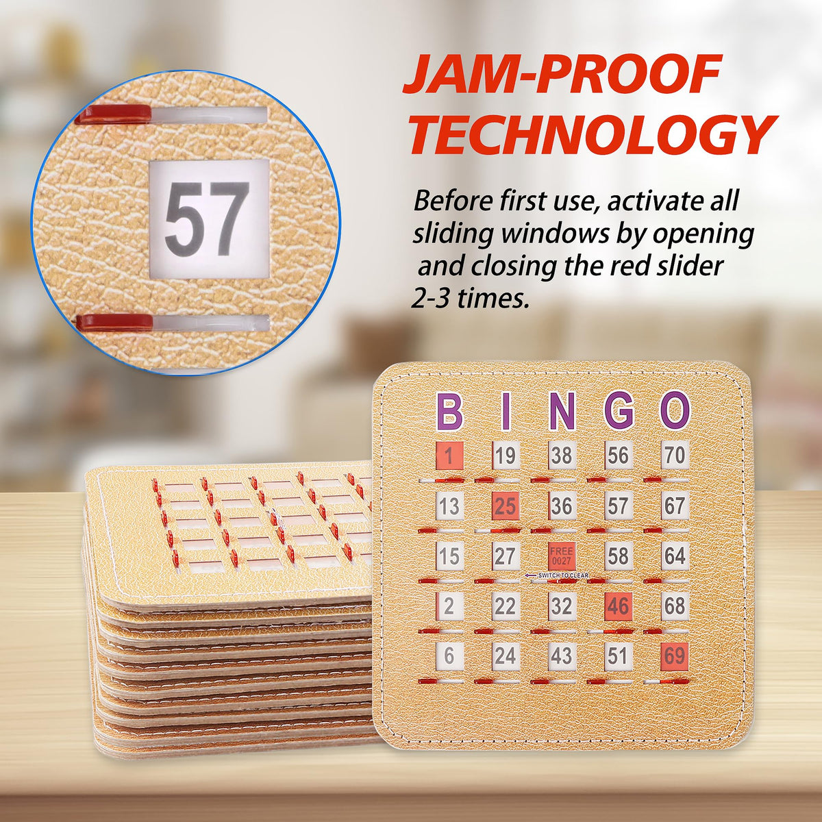 GSE Games & Sports Expert five-ply sturdy bingo cards built for frequent use