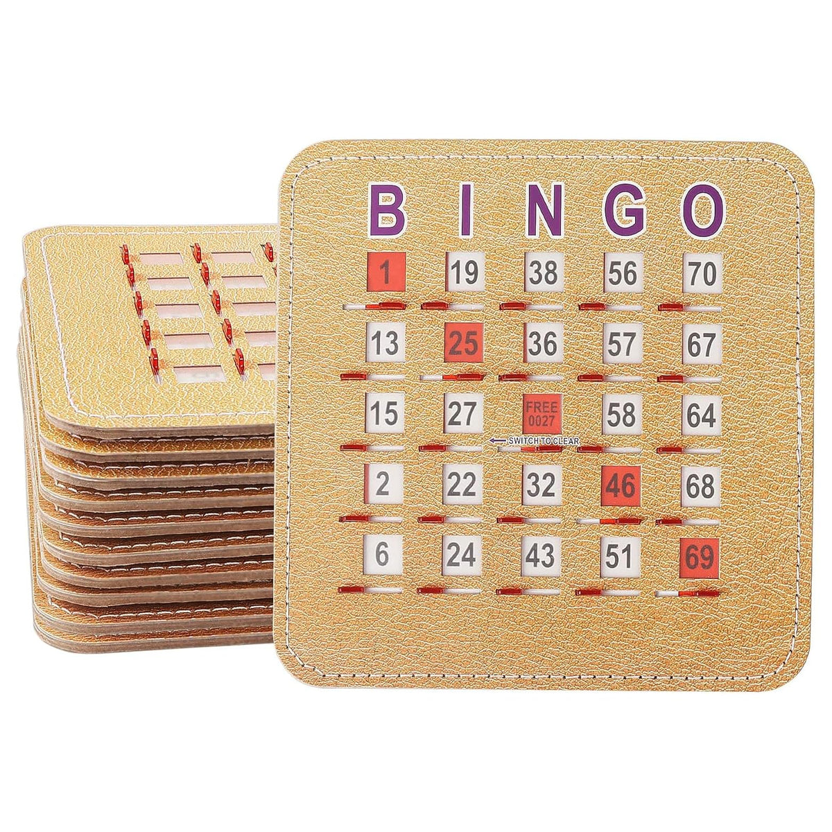 GSE Games & Sports Expert bingo cards sliding windows for quick number reveal