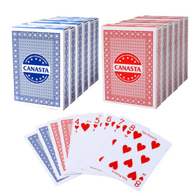 GSE Canasta 12-deck pack shows point values clearly for quick scoring.
