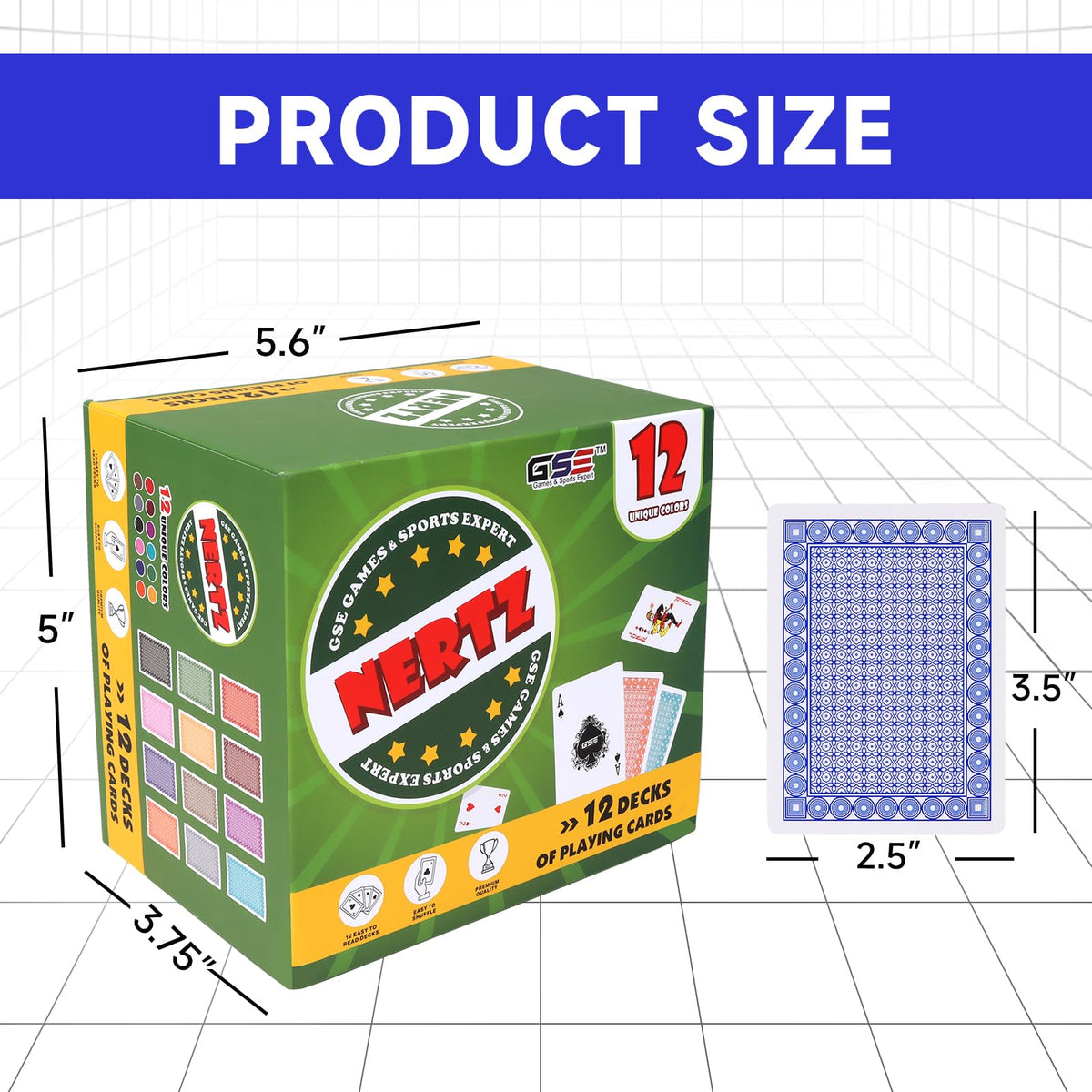 GSE Nertz 12-color backs aid quick team differentiation during play.