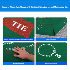 GSE two-sided layout on felt for quick setup and smooth play.