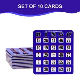 GSE jumbo bingo card with giant 9x8 blue layout for easy viewing