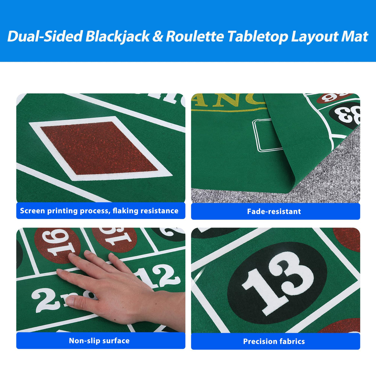 GSE layout mat unrolled on table ready for game night