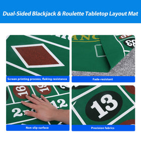 GSE layout mat unrolled on table ready for game night