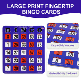 GSE bingo card uses shutter system, no daubers needed for clean play