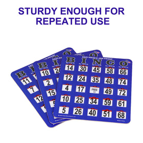 GSE blue shutter slide bingo card suitable for parties and events